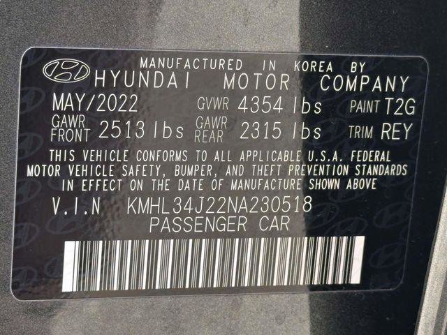 Certified 2022 Hyundai Sonata Limited FWD image 34