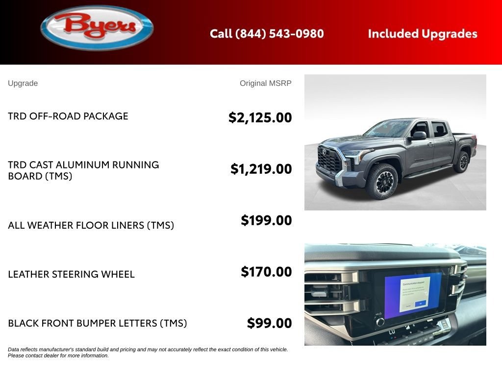 New 2026 Toyota Tundra SR5 w/ TRD Off-Road Package AWD/4WD image 5