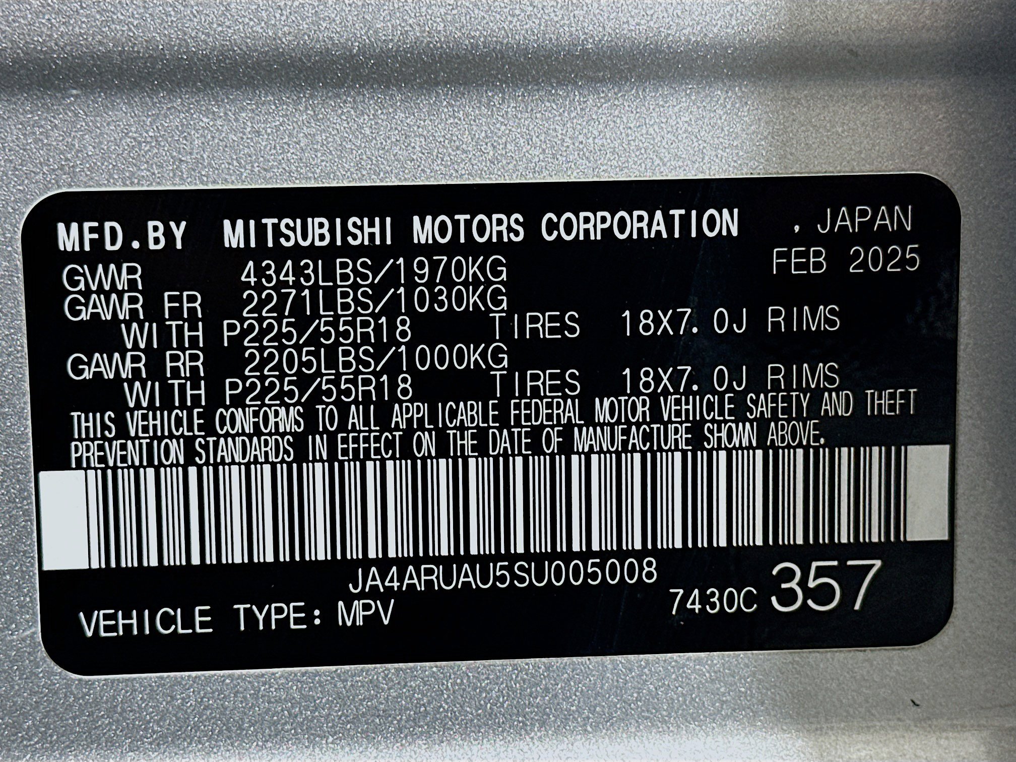 Used 2025 Mitsubishi Outlander Sport SE image 12