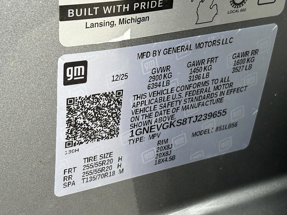 New 2026 Chevrolet Traverse LT w/ Sun and Wheel Package image 23