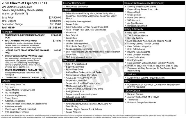 Used 2020 Chevrolet Equinox LT image 2