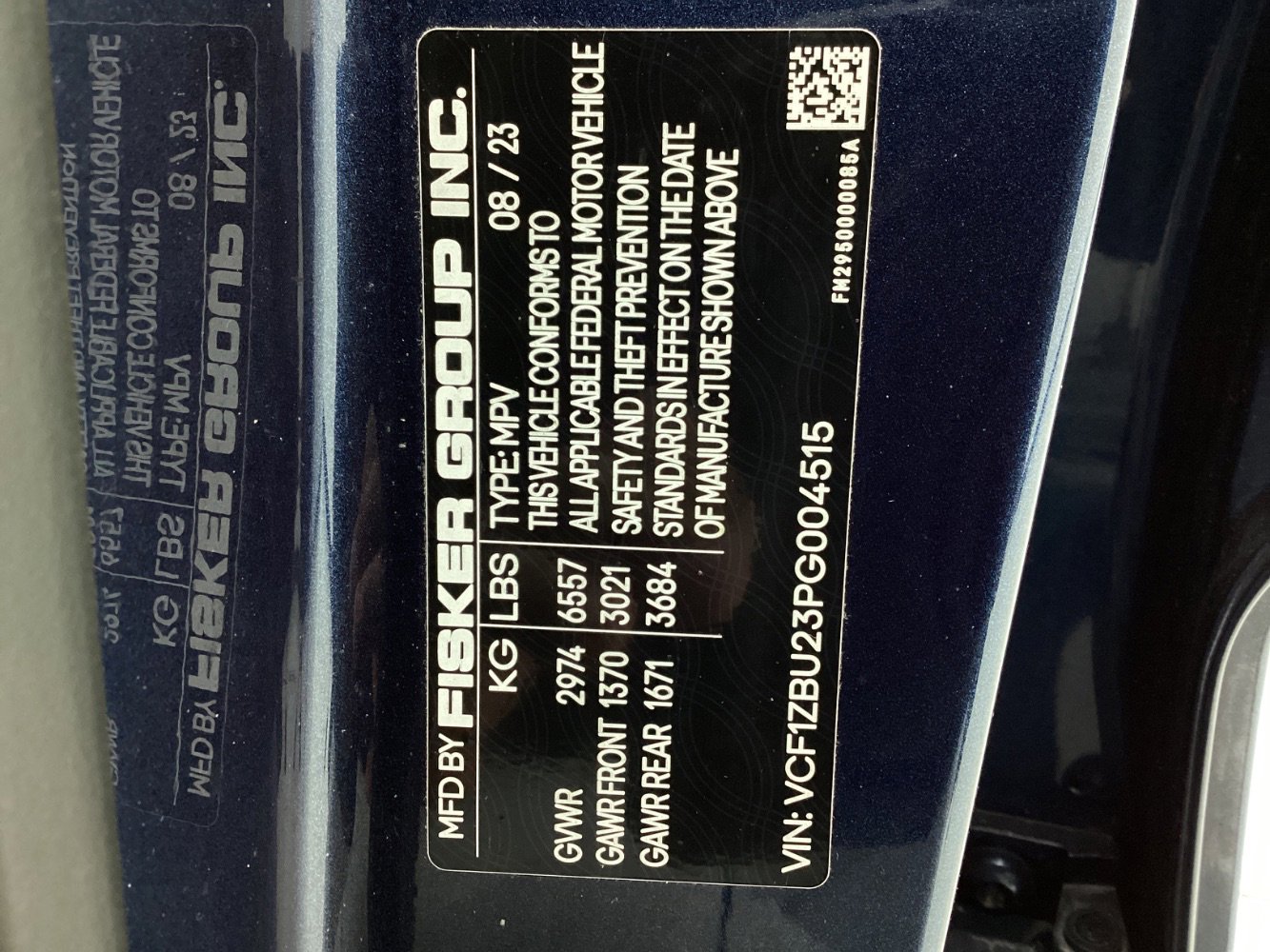 Used 2023 Fisker Ocean One AWD/4WD image 49