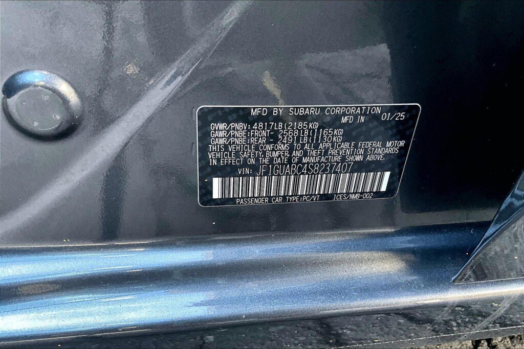 Certified 2025 Subaru Impreza 2.0i AWD/4WD image 19