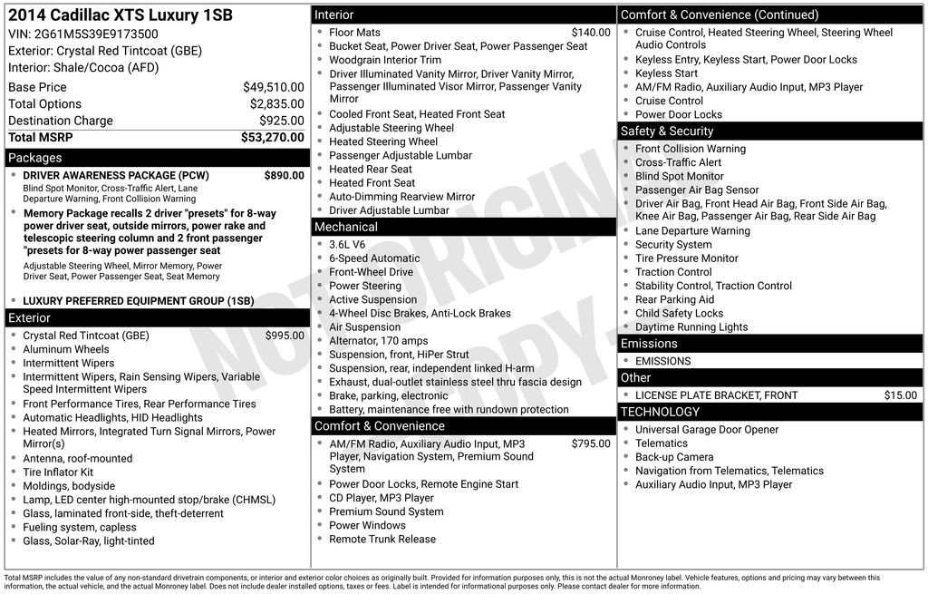 Used 2014 Cadillac XTS Luxury w/ Driver Awareness Package image 25