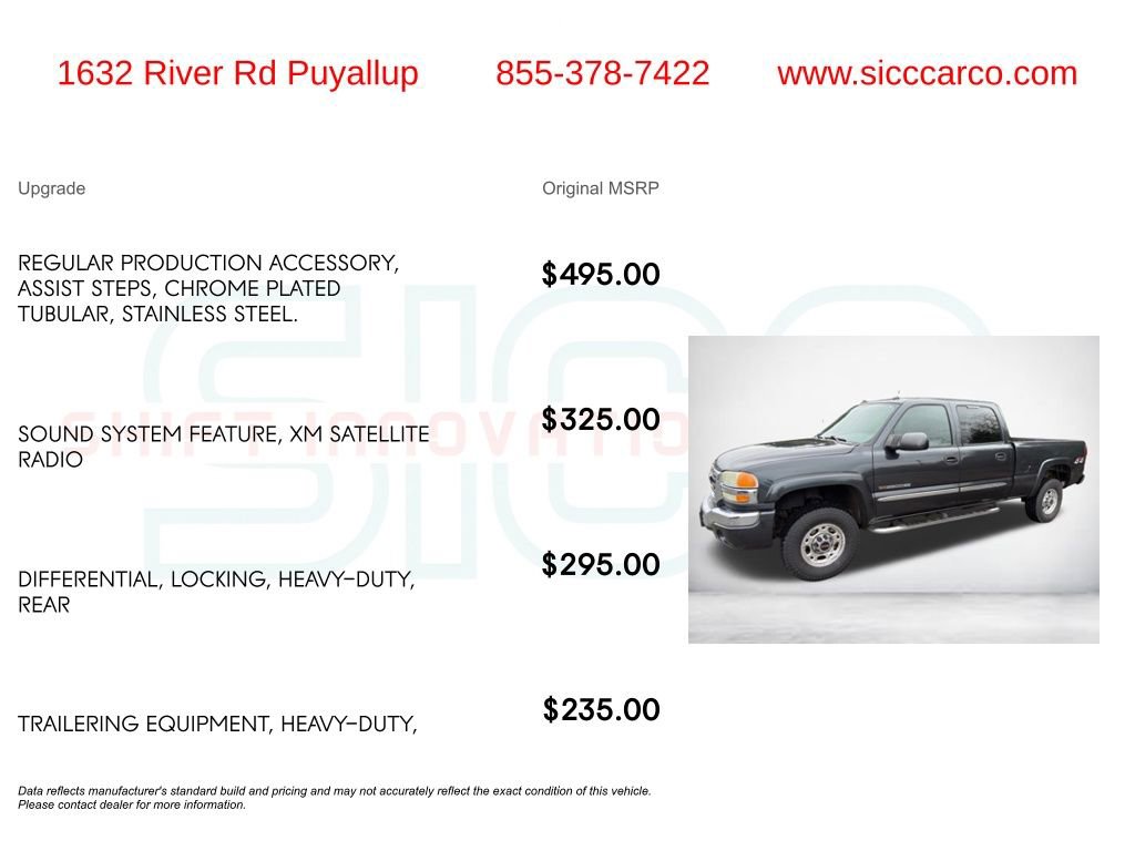 Used 2004 GMC Sierra 2500 SLT w/ Skid Plate Package image 5
