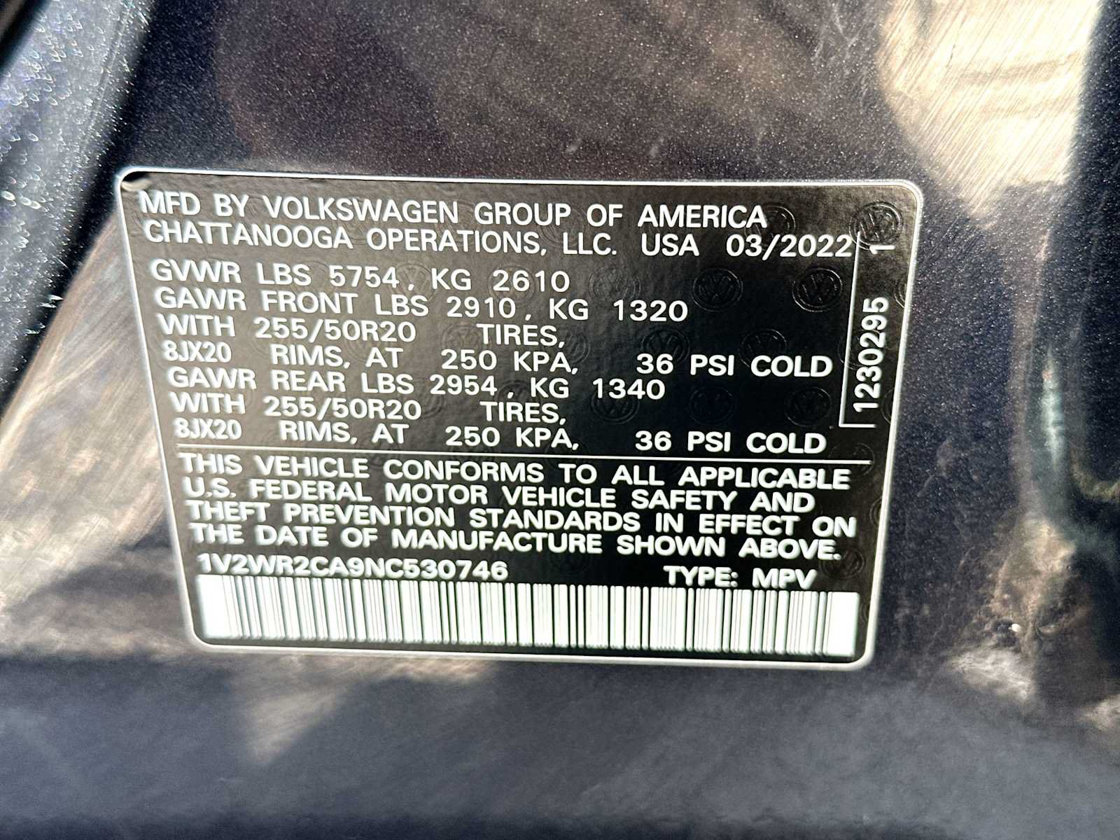 Used 2022 Volkswagen Atlas SE w/ Black Wheel Package FWD image 22