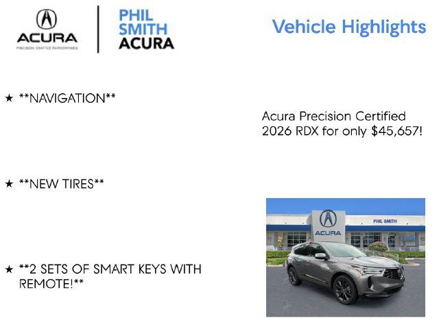 Certified 2026 Acura RDX w/ Advance Package AWD/4WD image 5
