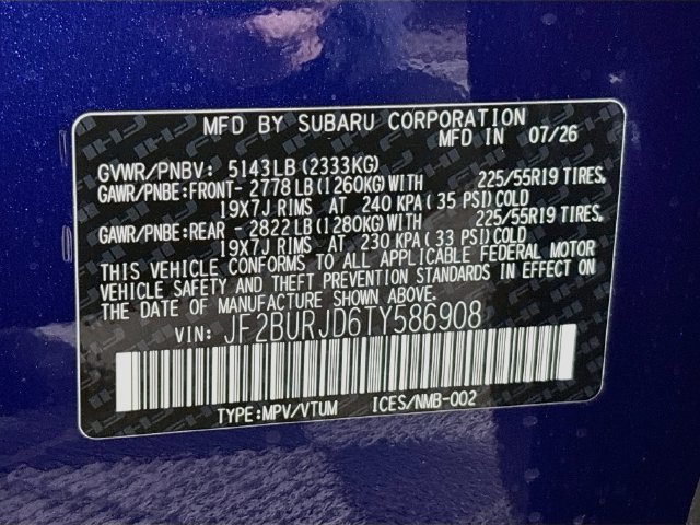 New 2026 Subaru Outback Touring XT AWD/4WD image 33