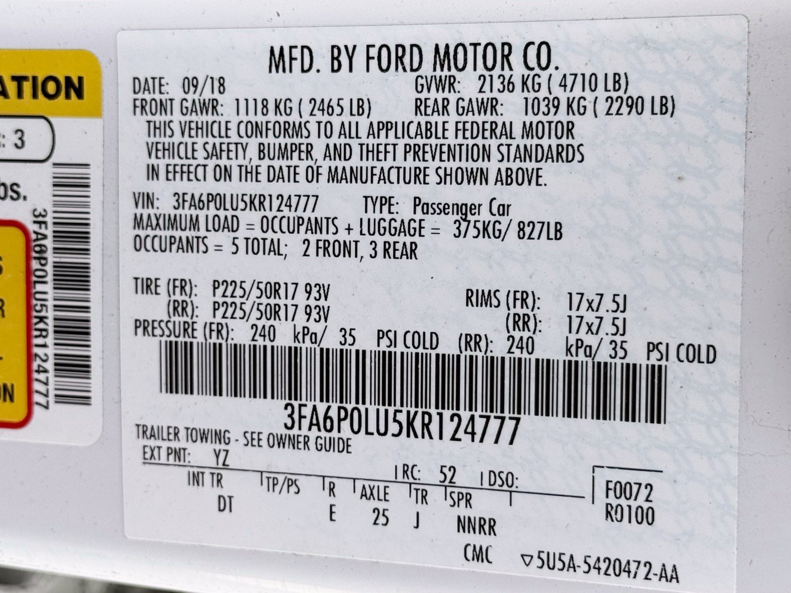 Used 2019 Ford Fusion SE FWD image 36