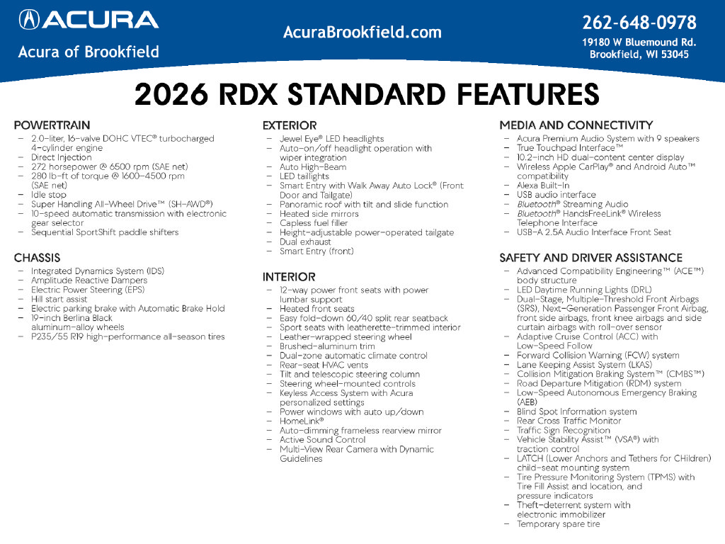 New 2026 Acura RDX w/ Technology Package AWD/4WD image 4