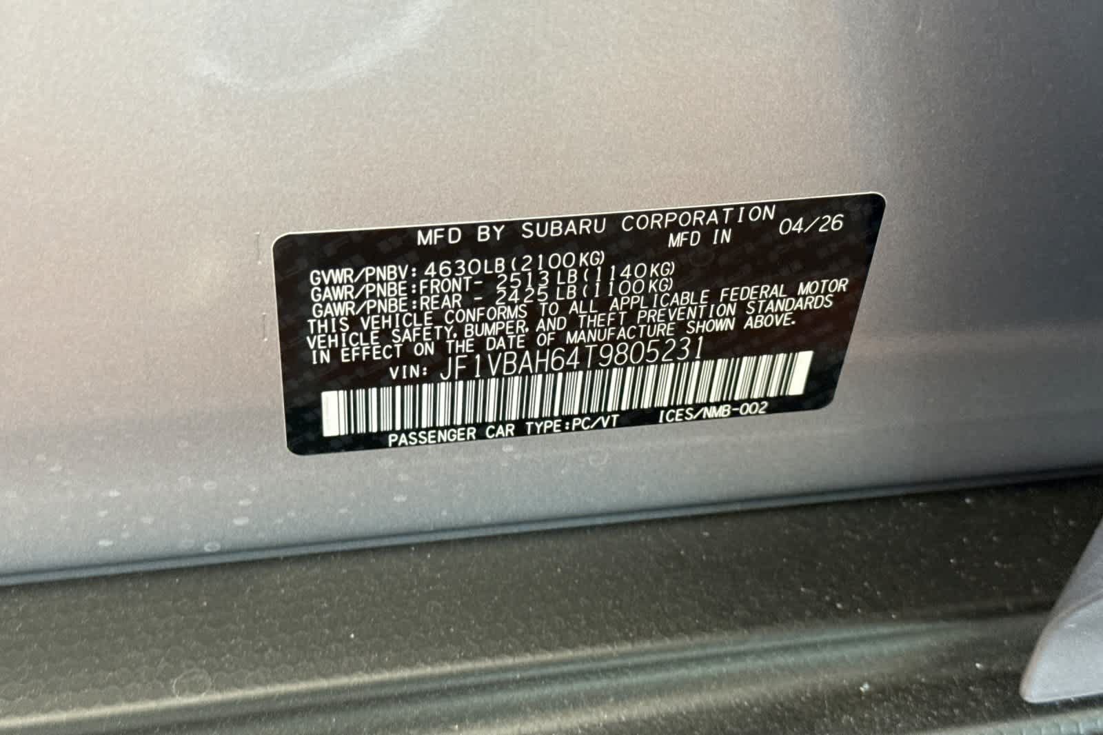 New 2026 Subaru WRX Premium AWD/4WD image 25