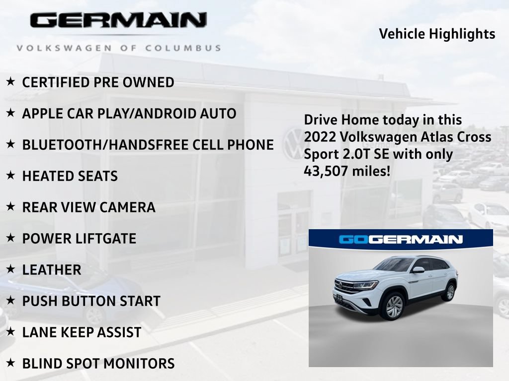 Used 2022 Volkswagen Atlas Cross Sport SE AWD/4WD image 5