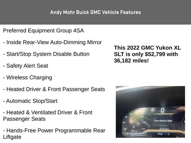 Used 2022 GMC Yukon XL SLT w/ SLT Luxury Package AWD/4WD image 8