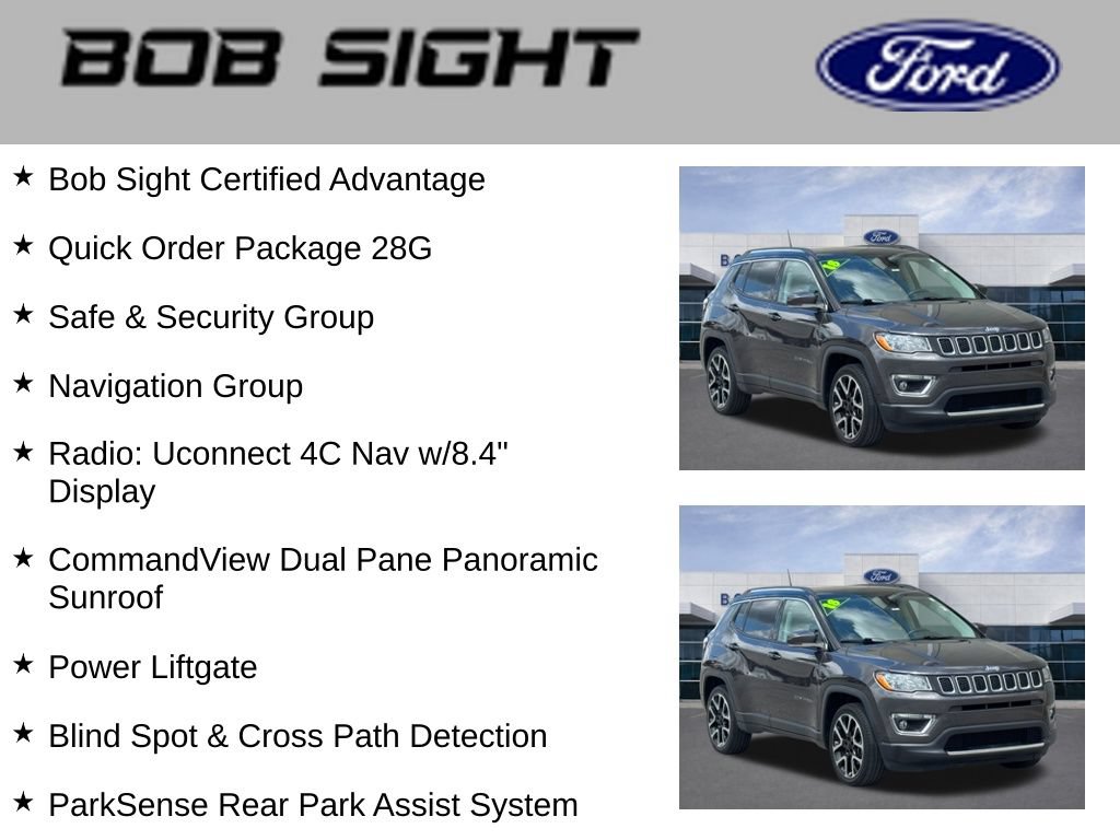 Used 2018 Jeep Compass Limited w/ Navigation Group FWD video 3
