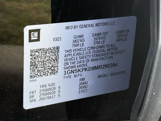 Used 2021 Chevrolet Tahoe Z71 w/ Luxury Package AWD/4WD image 34