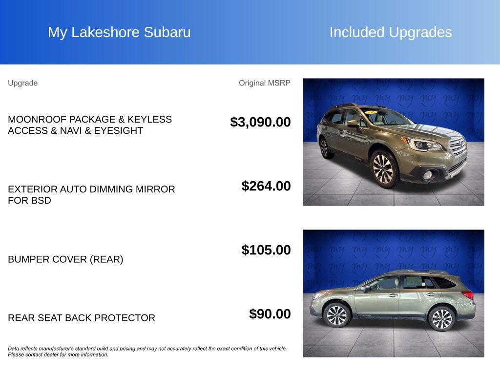 Used 2016 Subaru Outback 2.5i Limited image 8