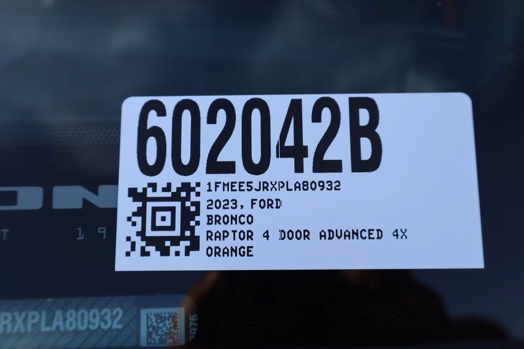 Used 2023 Ford Bronco Raptor AWD/4WD image 54