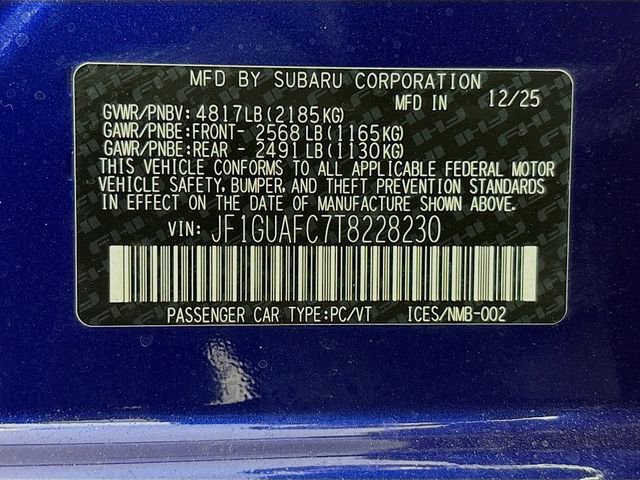 New 2026 Subaru Impreza 2.0i Sport image 31