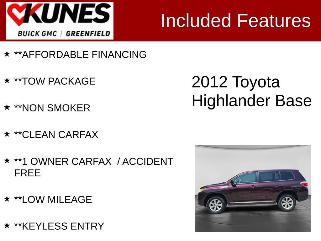 Used 2012 Toyota Highlander 4WD w/ Tow Pkg image 3