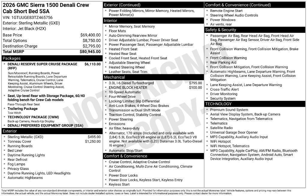 New 2026 GMC Sierra 1500 Denali AWD/4WD image 4