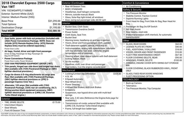 Used 2018 Chevrolet Express 2500 image 31