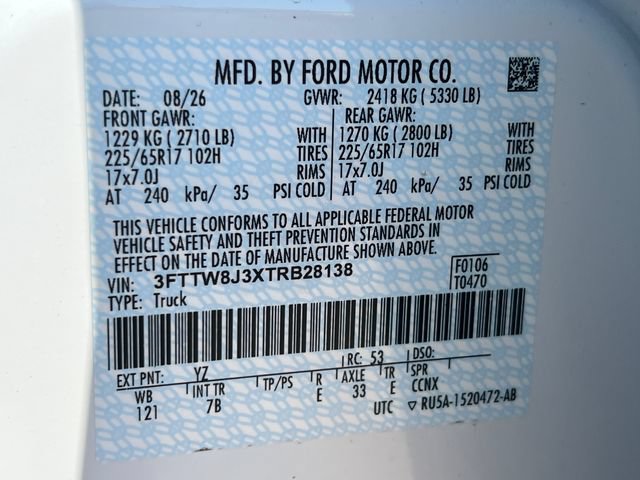 New 2026 Ford Maverick XLT w/ Equipment Group 301A AWD/4WD image 23