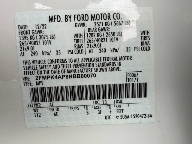 Used 2022 Ford Edge ST w/ Equipment Group 401A AWD/4WD image 49