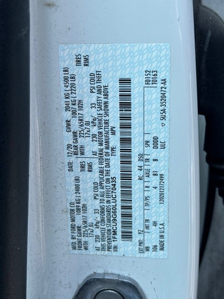 Used 2020 Ford Escape SE AWD/4WD image 15