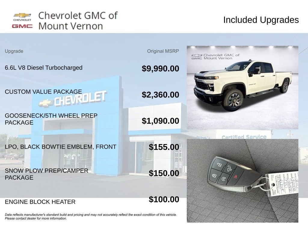 New 2025 Chevrolet Silverado 2500 Custom w/ Custom Value Package image 6