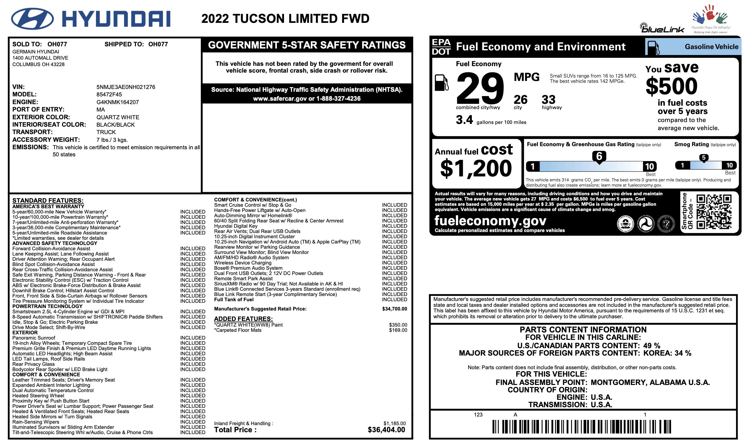 Used 2022 Hyundai Tucson Limited FWD image 4