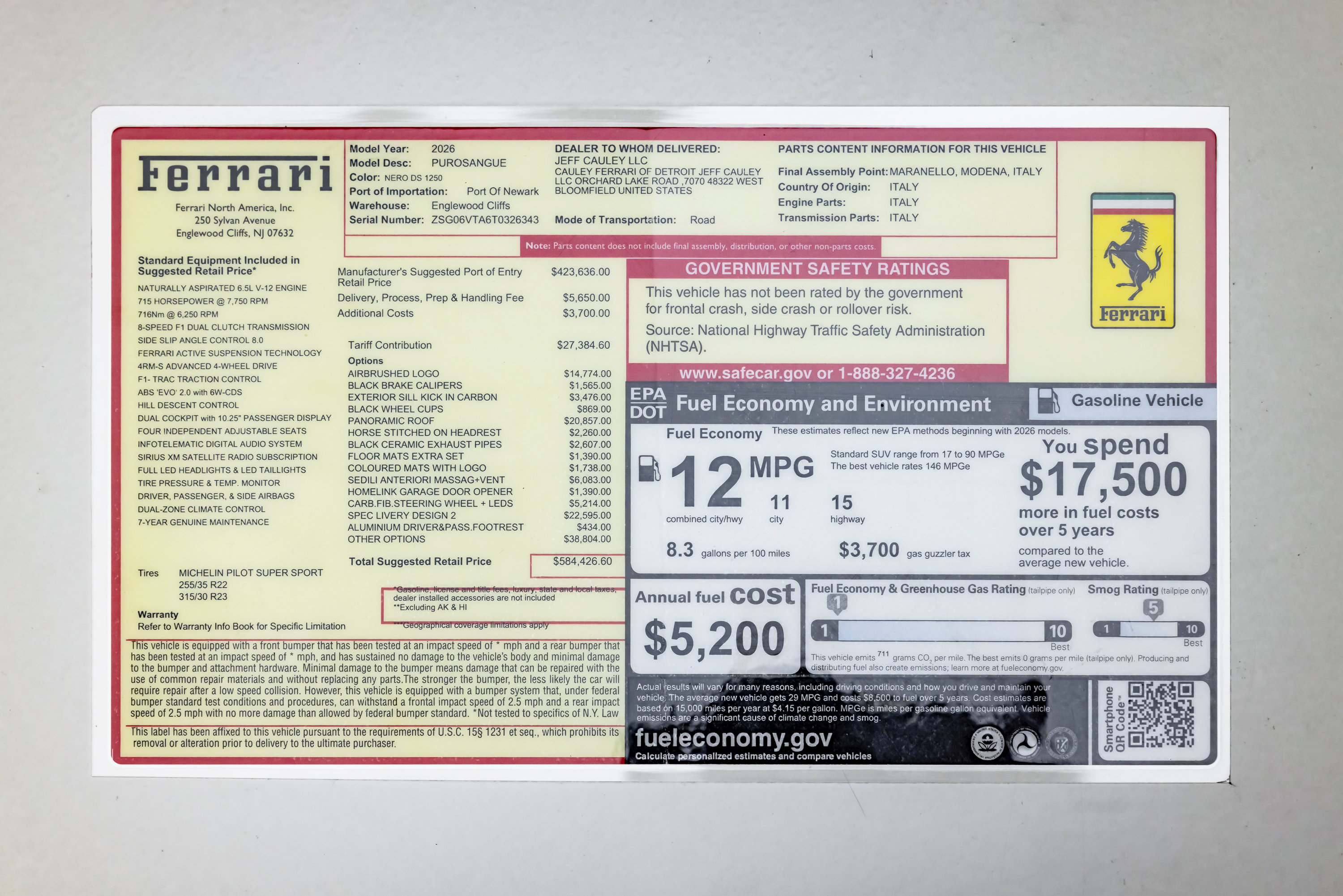 Used 2026 Ferrari Purosangue AWD/4WD image 34