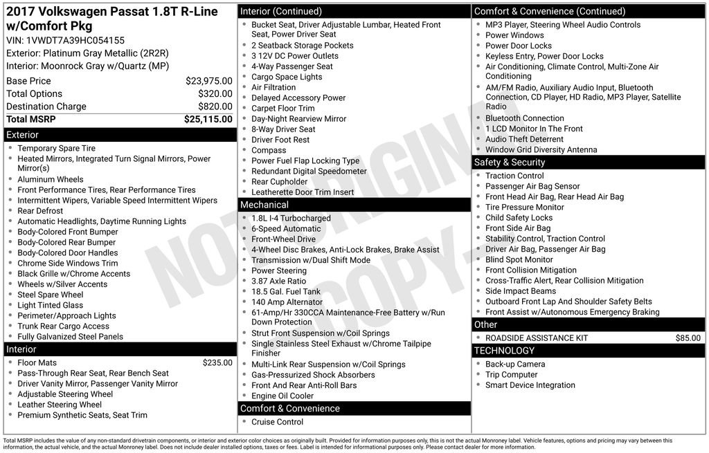 Used 2017 Volkswagen Passat 1.8T R-Line image 4