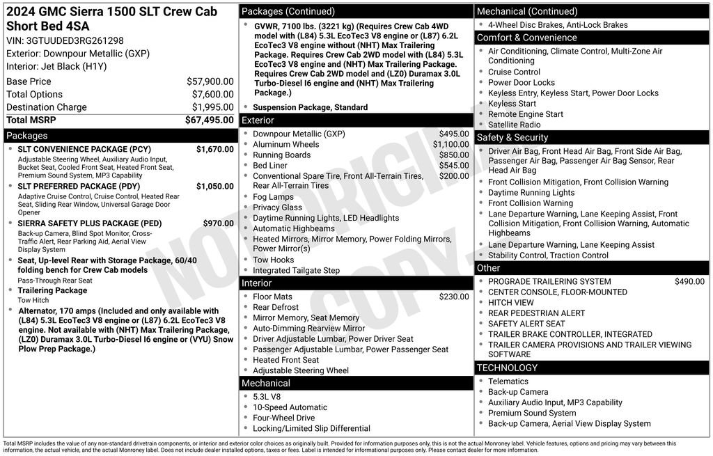 Certified 2024 GMC Sierra 1500 SLT w/ SLT Convenience Package image 4