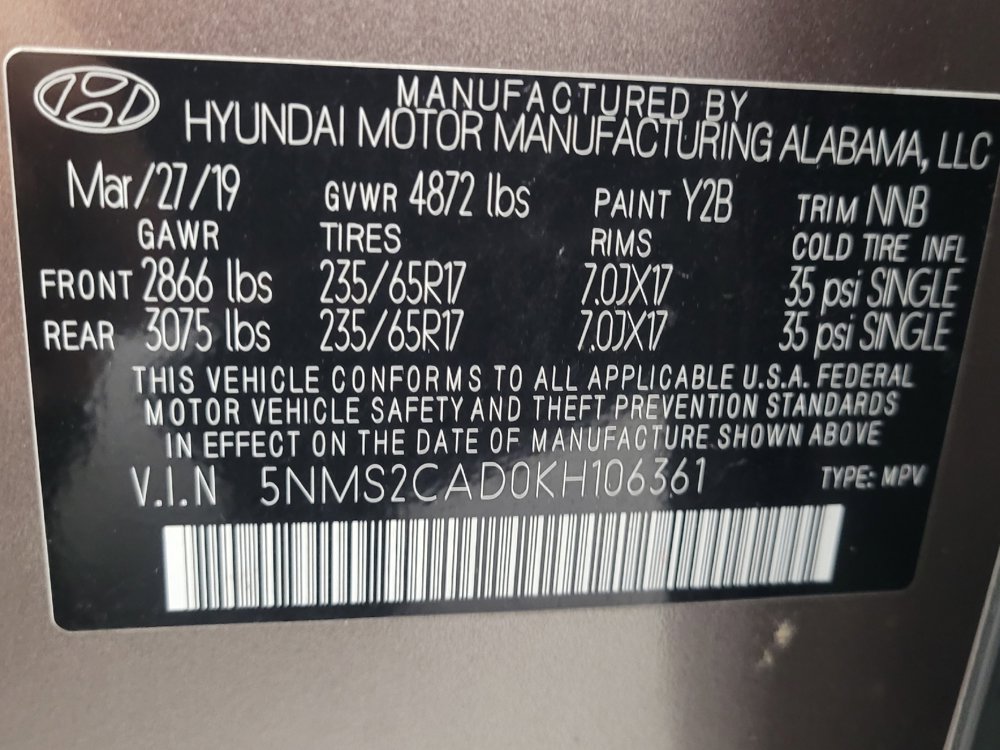 Used 2019 Hyundai Santa Fe SE image 33