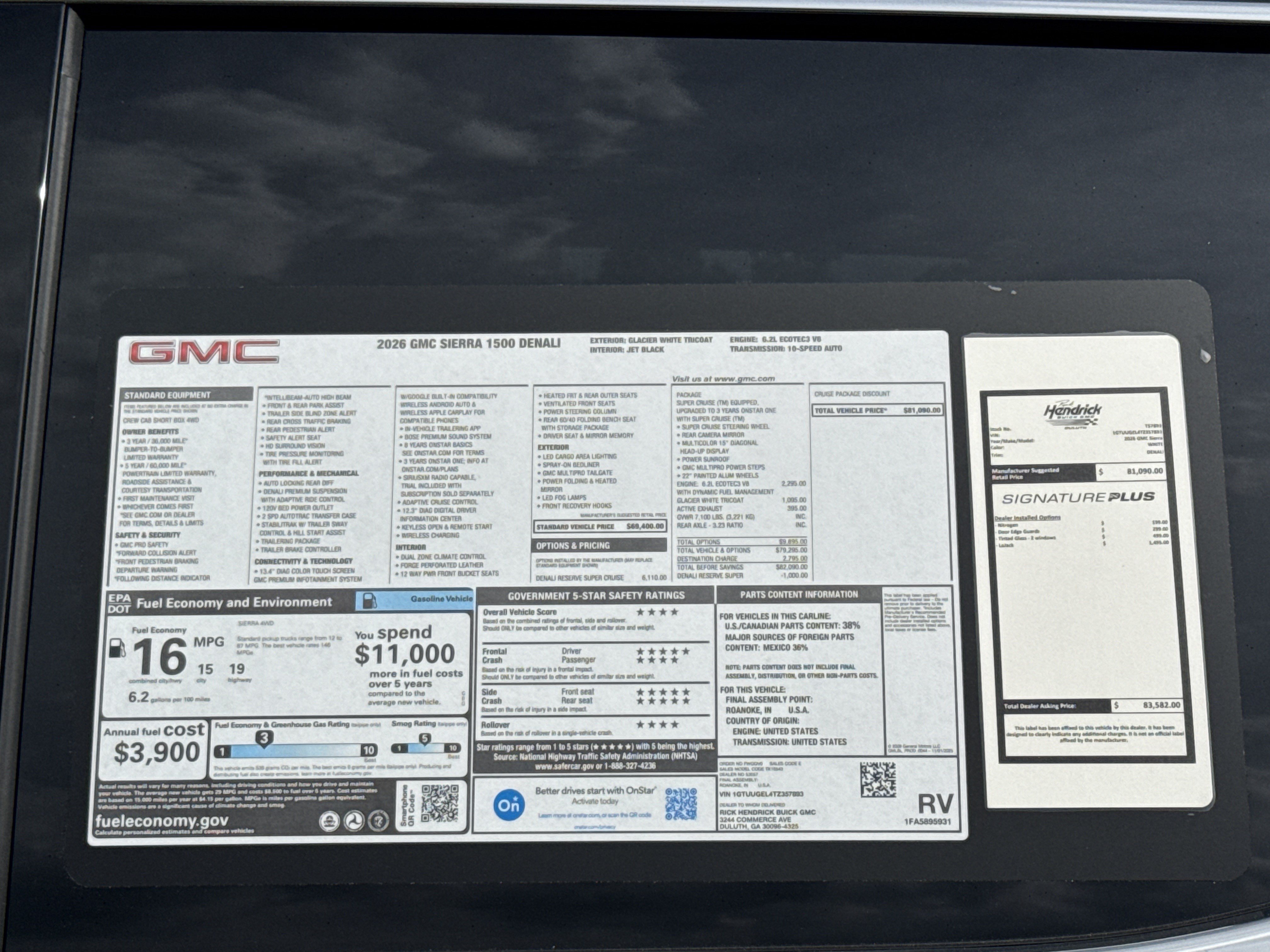New 2026 GMC Sierra 1500 Denali AWD/4WD image 37