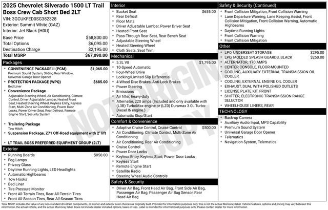 Used 2025 Chevrolet Silverado 1500 LT Trail Boss w/ Convenience Package II AWD/4WD image 21