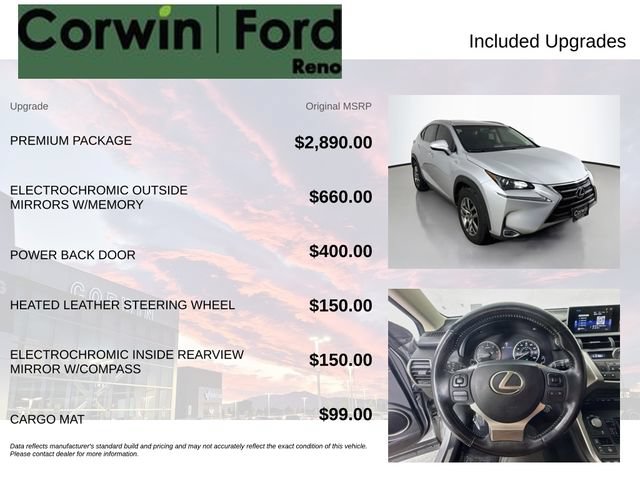 Used 2016 Lexus NX 200t AWD w/ Premium Package image 3