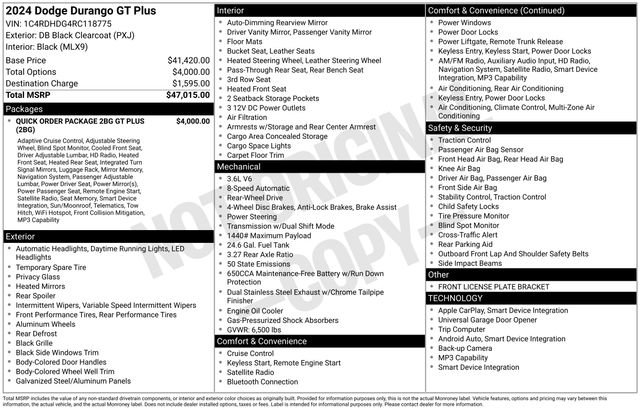 Used 2024 Dodge Durango GT RWD image 14