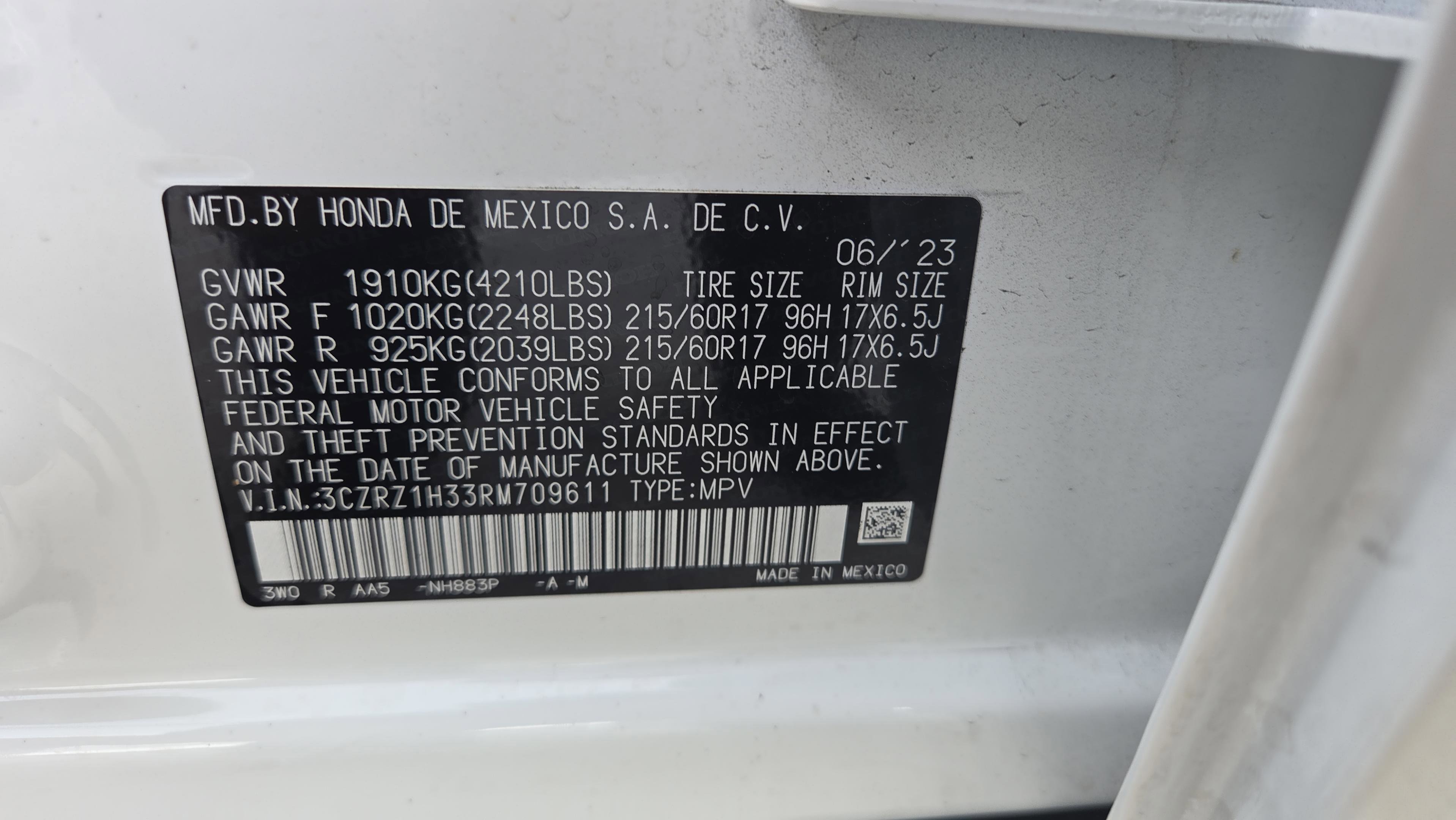 Used 2024 Honda HR-V LX image 22