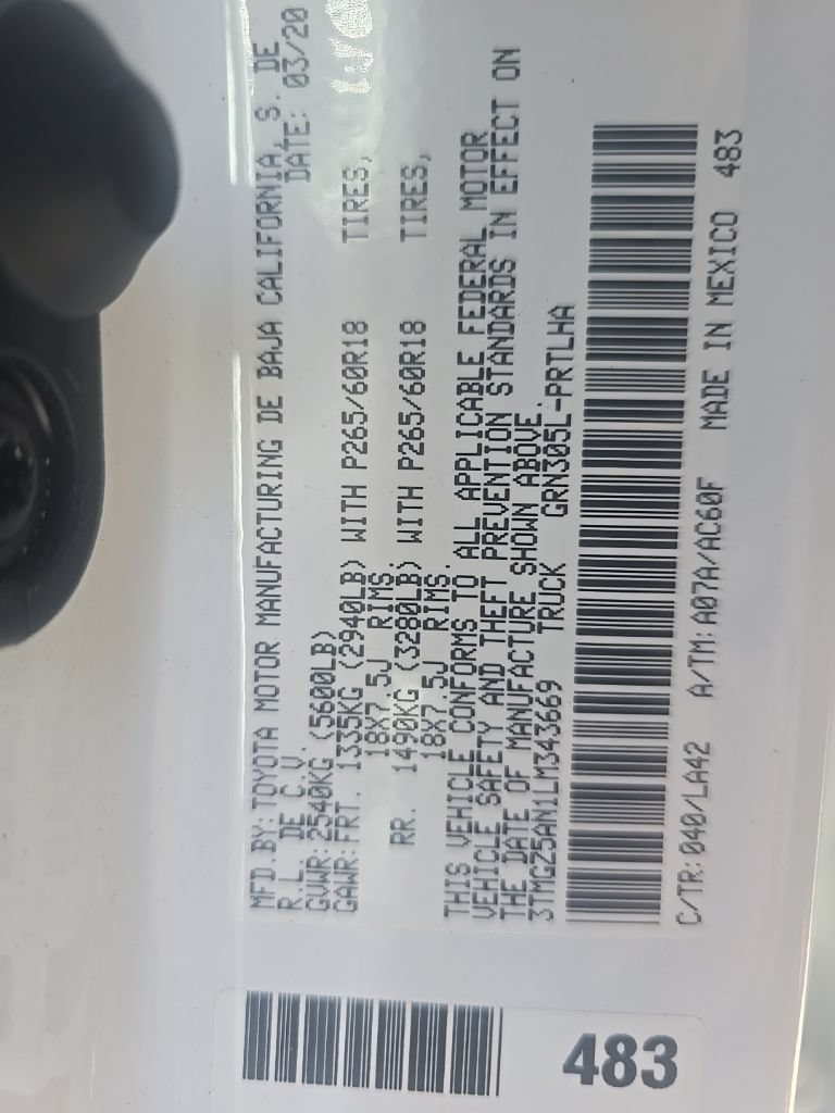Used 2020 Toyota Tacoma Limited AWD/4WD image 13