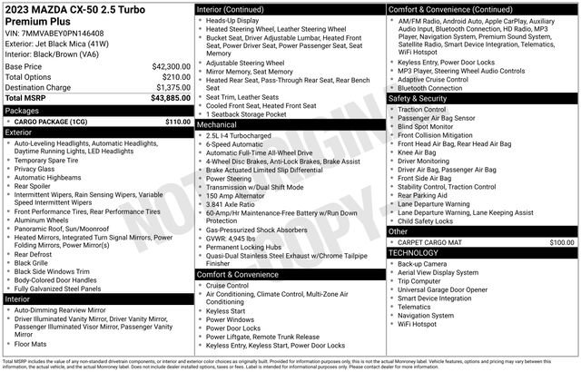 Used 2023 MAZDA CX-50 2.5 Turbo w/ Cargo Package image 30