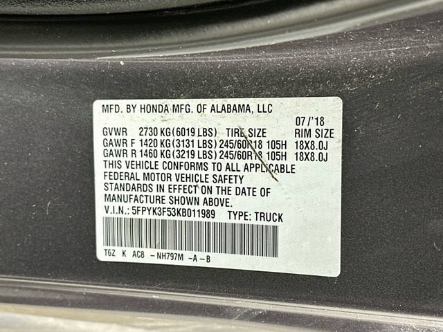 Used 2019 Honda Ridgeline RTL image 34
