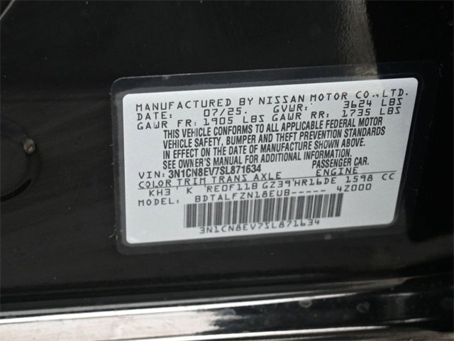 Used 2025 Nissan Versa SV w/ Trunk Package image 20