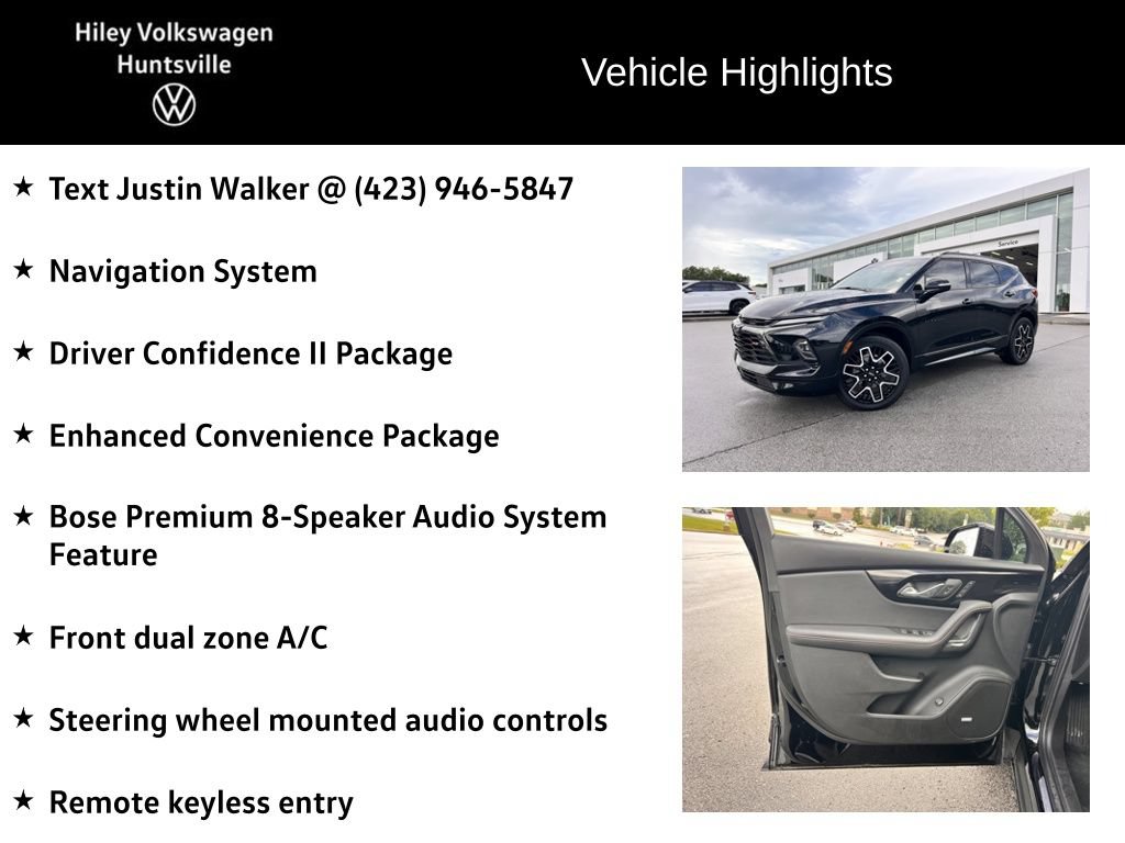 Used 2024 Chevrolet Blazer RS w/ Driver Confidence II Package AWD/4WD image 6