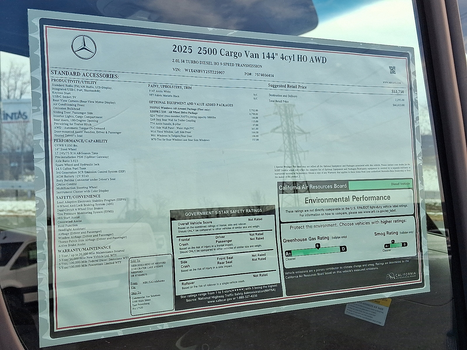 New 2025 Mercedes-Benz Sprinter 2500 image 25