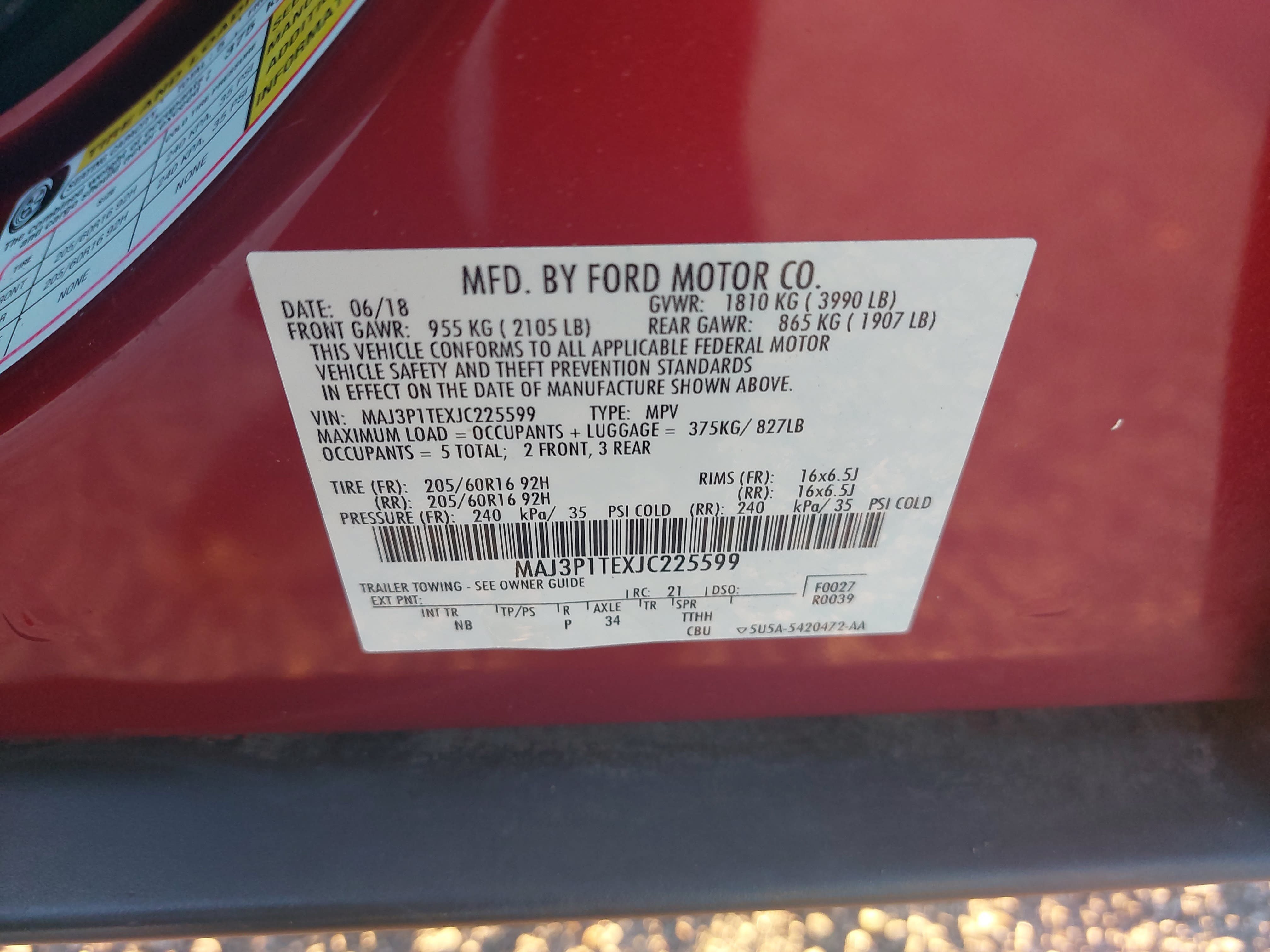 Used 2018 Ford EcoSport SE FWD image 36
