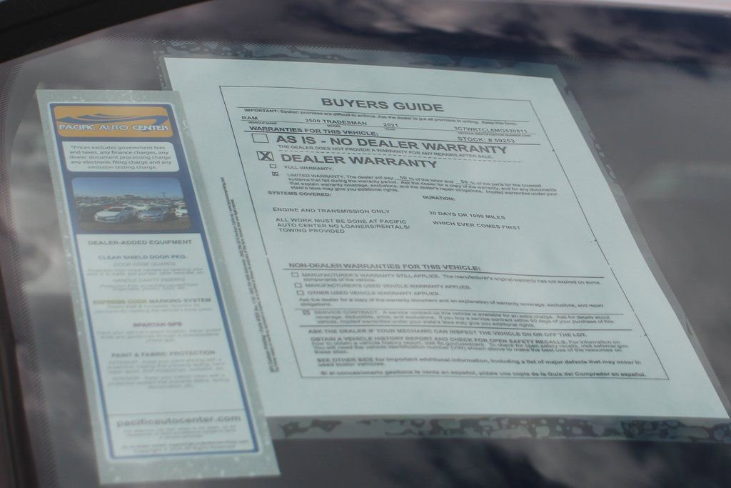 Used 2021 RAM 3500 Tradesman w/ Chrome Appearance Group image 49