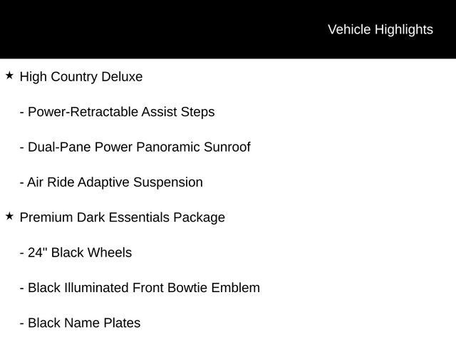 New 2026 Chevrolet Tahoe High Country AWD/4WD image 1