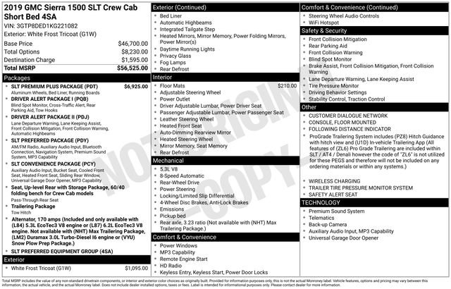 Used 2019 GMC Sierra 1500 SLT w/ SLT Premium Plus Package image 2