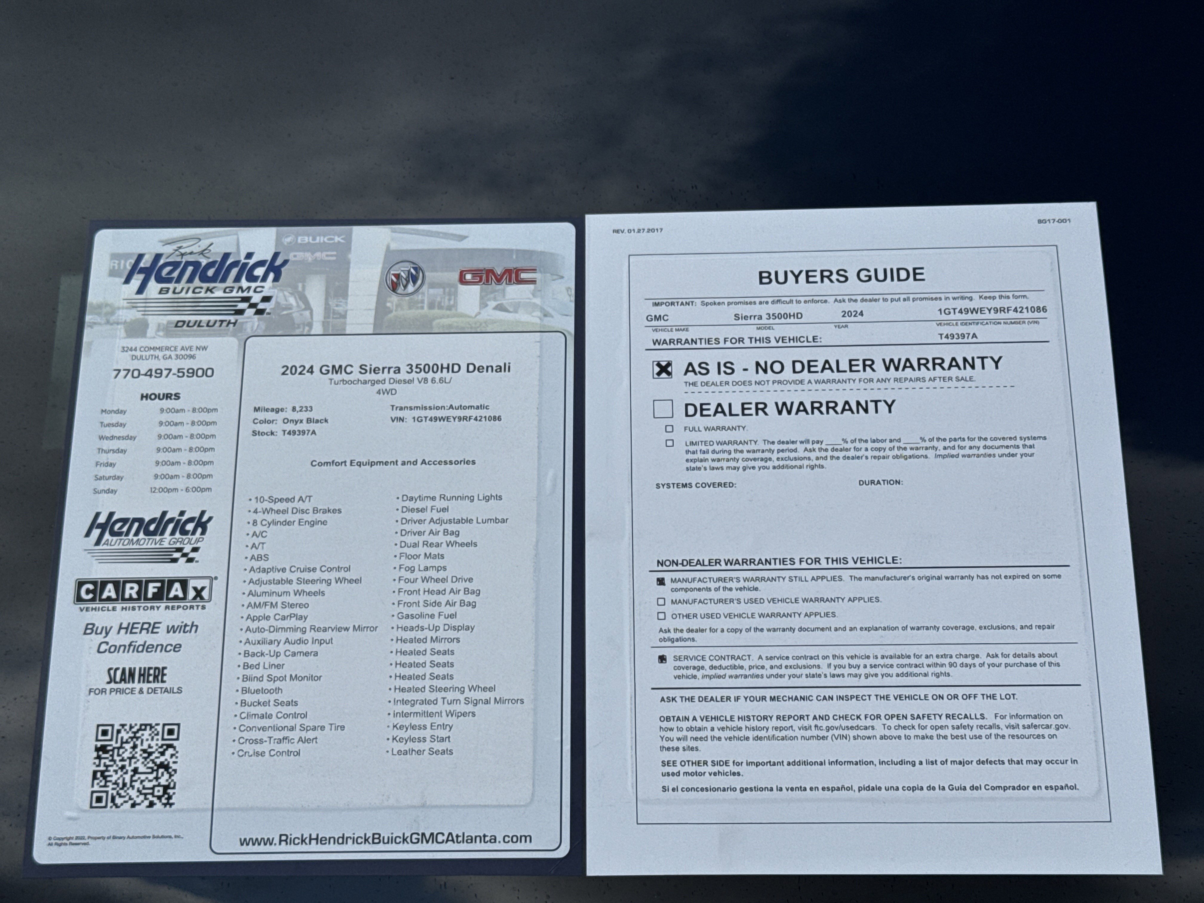 Used 2024 GMC Sierra 3500 Denali w/ Denali Reserve Package image 38